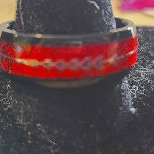 STUNNING TUNGSTEN STEEL MENS RING